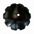 30" x 9 mm Notched Disc Blades 2 1/8 inch Rd with 4 Dimples