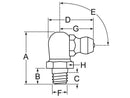 6MM METRIC 90° GREASE ZERK - BAG 10