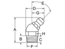 10MM METRIC 45° GREASE ZERK - BAG 10