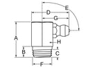 10MM METRIC 90° GREASE ZERK - BAG 10