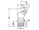 1/8"-27 NPT 45° GREASE ZERK - BAG 10