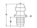 3/16" STRAIGHT DRIVE-IN GREASE ZERK - BAG 10
