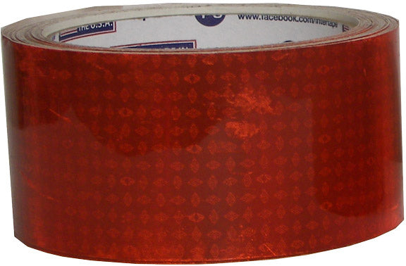 RED REFLECTIVE CONSPICUITY TAPE - 2 INCH X 30 FOOT