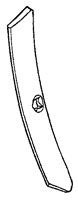 1-3/8 INCH REVERSIBLE DANISH CULTIVATOR POINT - EXTENDED WEAR