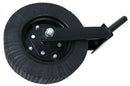 4 X 8 ROTARY CUTTER TAILWHEEL, HUB & FORK ASSEMBLY WITH CAST IRON HUB -  1-1/4" PIN WITH 3/4" AXLE BOLT