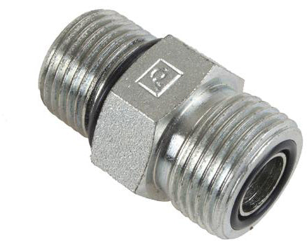 1/2 MALE OFS X 1/2 MALE O-RING BOSS - STRAIGHT THREAD CONNECTOR - STEEL