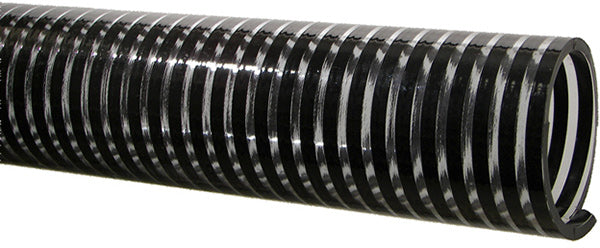 2-1/2 INCH SEED DELIVERY HOSE - CLEAR WITH BLACK SPIRAL