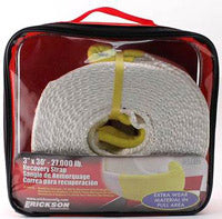 3" X 30' RECOVERY STRAP WITH CARRY BAG - 27,000 Lb CAPACITY