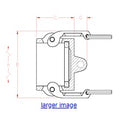 1" ALUMINUM DUST CAP