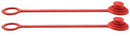 1/2" DUST PLUG - RED RUBBER - 2 PACK
