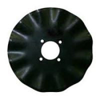 16 INCH X 4 MM 13-WAVE COULTER WITH 4 HOLES ON 5-1/4 INCH CIRCLE