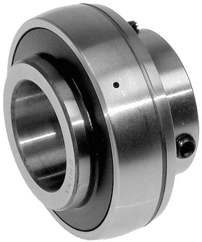 INSERT BEARING WITH SET SCREW - 3/4" BORE  -WIDE INNER RING - GREASABLE