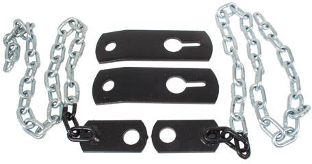 MOWER DECK STABILIZER KIT. CONTAINS 2 BRACKETS AND 2 CHAINS