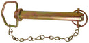 1 Inch x 6-1/4 Inch Swivel Handle Hitch Pin with Chain