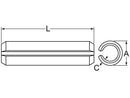 ROLL PIN QUICK HITCH 7/16"X1-3/8"