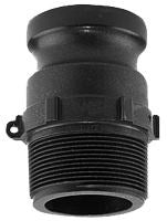 AGSMART F SERIES 3/4" POLY MALE ADAPTER X MALE PIPE THREAD