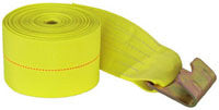 4" X 30' WINCH STRAP WITH FLAT HOOKS - FOR CARGO WINCHES    5,400 Lb WORKING LOAD
