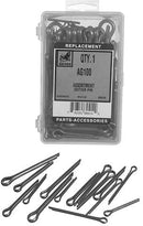 100 Piece Agricultural Cotter Pin Assortment (Plain Steel)