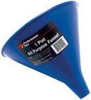 1 Pint All Purpose Funnel - Blue Plastic