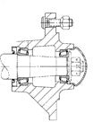 6 STUD 3000 LB. CAP. HUB WITH CUPS FH30-6