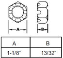 SPINDLE NUT FOR CASE IH