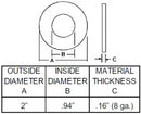 7/8 INCH SPINDLE WASHER FOR JOHN DEERE