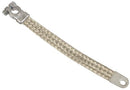 15-1/2 INCH 2 AWG BATTERY GROUND STRAP WITH TOP POST STRAIGHT X 7/16 EYELET CONNECTIONS