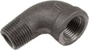 1 Inch x 1 Inch MNPT x FNPT Black Iron Street Elbow - 90 Degree