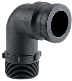 2" F SERIES 90 DEGREE ELBOW CAM LOCK COUPLER - 2" MALE ADAPTER X 2" MALE PIPE THREAD