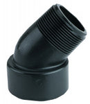 1 Inch x 1 Inch MNPT x FNPT Poly Street Elbow - 45 Degree