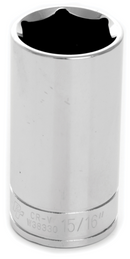15/16 INCH X 6 POINT DEEP WELL IMPACT SOCKET - 3/8 INCH DRIVE