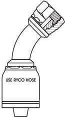 BSPP Female 45 Degree Bend - 3/8" Thread (For 3/8" Hose)