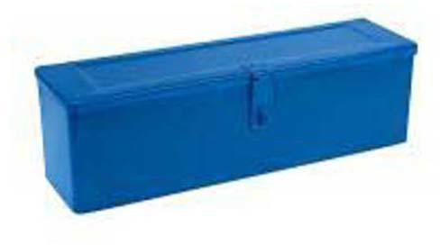 TOOL BOX PORTABLE, BLUE. 16-1/2" L X 4-1/2" W X 4-1/2" D