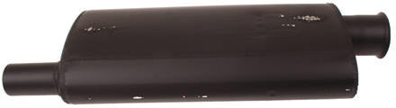 VERTICAL MUFFLER WITH OVAL BODY